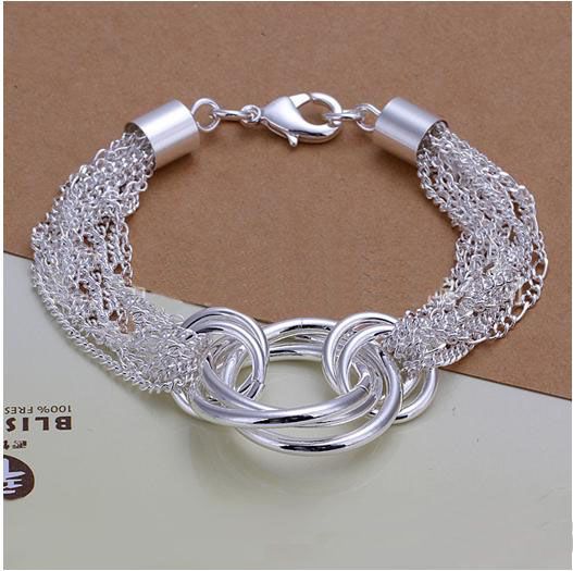 Women&#39;s 925 Sterling Silver Bracelet,925 Silver Chains Link Bracelet Jewelry DSSB-072 Sterling ...
