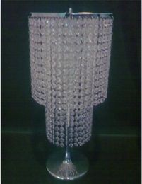 2Tiers large table Centrepiece for wedding , Crystal chandelier wholesale Centrepiece