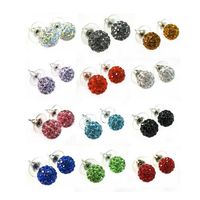 Wholesale Cheap Mixed Color mm Clay Rhinestone Crystal Eearring Best Studs