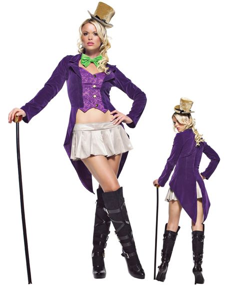 Grosshandel Cosplay Adult Zauberer Hexen Kostum Fur Damen Sexy Willy Wonka Kostum Plus Grossenrock Tuxedo Jacket Tails H39078 Von Guixiu 14 65 Auf De Dhgate Com Dhgate