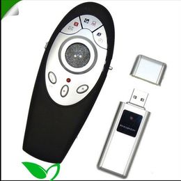 -Nuevo USB Wireless Multimedia puntero láser remoto Presentador Trackball Mouse ( zoom in / out ) para PC Lap