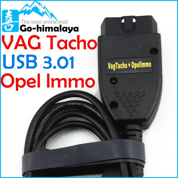 Best Quality Vag Tacho 3.01+ Opel Immo Airbag Diagnostic Cable VAG