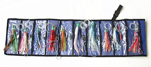 Octopus Skirt Baits Sea Trolling Lure Soft Fishing Lures China Tackle Bag Resin head With Hook Line Mixed suit with Bag