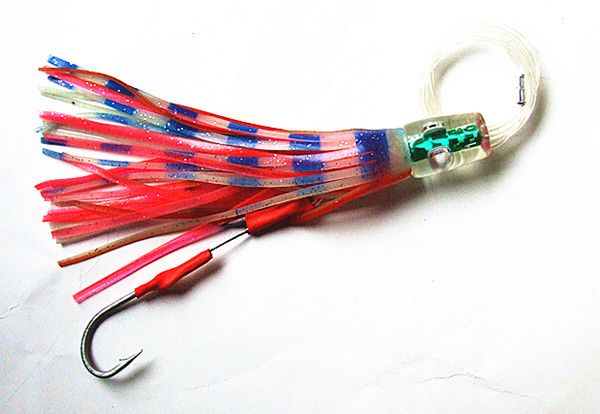 Octopus Skirt Baits Sea Trolling Lure Soft Fishing Lures China Tackle Bag Resin head With Hook Line Mixed suit with Bag