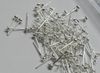 300set 925 silver plated earring Ear cap & Ear Needle DIY half hole beads earrings accessories