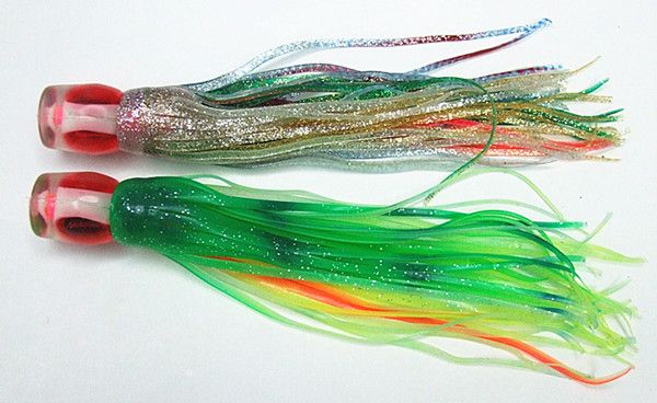 Octopus Lure Big Game Bait Trolling Lure Tuna Lure Fishing tackle Soft Skirt Bait Soft Head Double Skirt 9.5" 8.5" 7.5"