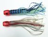 Bläckfisk Lure Big Game Bait Trolling Lure Tonfisk Locka Fiske Tack Mjuk kjol Bait Soft Head Dubbel kjol 9.5 "8.5" 7.5 "