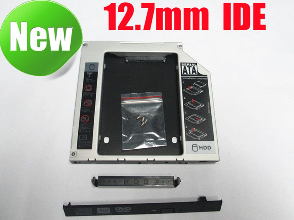 2019 IDE To SATA Hard Drive Caddy To Optical CD Bay Adapter 12.7mm