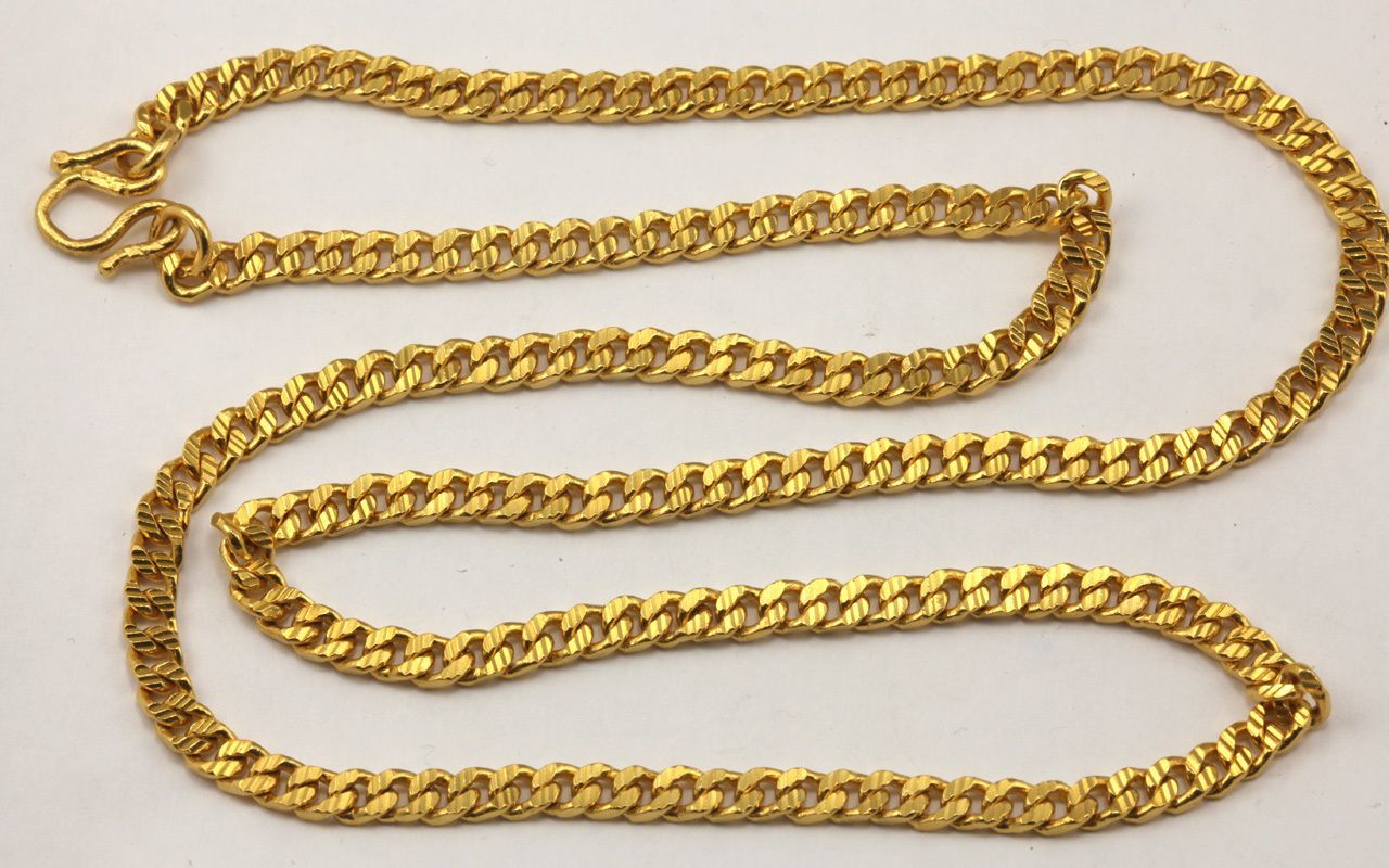 2017 10k Solid Gold Diamond Cut Cuban Link Chain Necklace 9999 24 55.6 ...