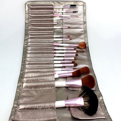 Rosa Makeup Brushes Set Horse Wool Wood Handtag 21 st / Set Quality Professional Makeup Brushes Kit