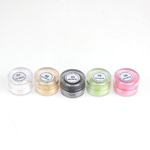 Glitter makeup pigment ögonskugga 24st / parti färg mnq är 6st eye shadow pulver ögonskugga smink