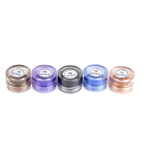 Glitter makeup pigment ögonskugga 24st / parti färg mnq är 6st eye shadow pulver ögonskugga smink