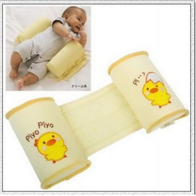 Baby Toddler Safe Cotton Anti Roll Pillow Sleep Head Positioner Anti