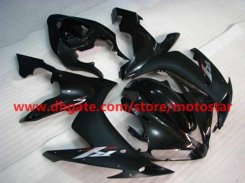 Для 2004 2005 2006 YAMAHA YZF-R1 04 05 06 YZFR1 YZF1000 YZF R1 gloss плоский черный обтекатели комплект GF4K