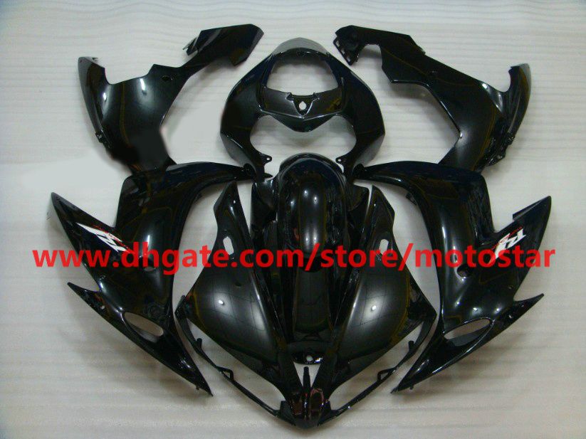 NT-Fairing Black Injection Plastic Fairing Kit – For Yamaha YZF R1 2004-2006 – R004