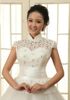 Nyaste design! Fashion High-necked Lace-Up Bride Princess Tulle Bröllopsklänning