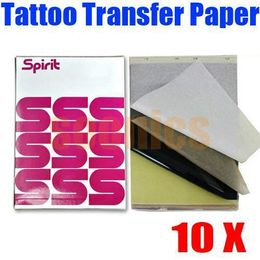 -Tattoo Spirit Transfer Stencil Paper Tattoo Copia térmica Carbon repro hojas sábanas WS011