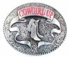 Batı kemer tığ işi cowgirl rodeo botları oval kemer tokası ile