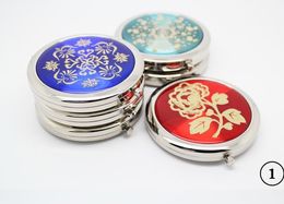 Wholesale -Mixed CD Veins Compact Mirror Makeup Mirror Wedding Favour Personalised Engraving Logo