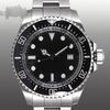 Luxury Black Dail Ceramic Bezel 44mm 116660 Mäns Automatic Watch Mens Rostfritt Stål Tunga Armbandsur