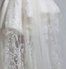 2013 Newest Vintage V Neck Ball Gown Appliqued Lace Tull.Net Zipper Short Sleeves Prom Wedding Dress