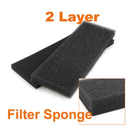 Lowest Pric 50pcs/lot Fish Tank Aquarium Fish Tank Biochemical Filter Sponge 2 Layer Useful Foam Pad