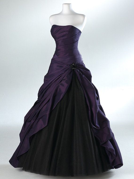 purple and grey prom