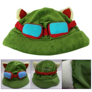 Wholesale teemo resale online - Hot game League of Legends cosplay cap Hat Teemo hat Plush Cotton LOL plush toys Hats