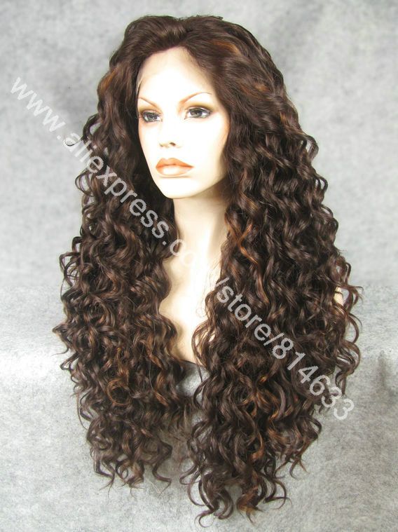 26 Long Curly Lace Front Wig High Quality Fashion Lady 26 Long Curly Lace Front Wig High Quality Fashion Lady