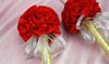 Carnation flower pen Wedding Golden ink sign in pen Wedding Reception Guest Sign In Bridal Shower pens festive party props