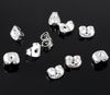 1000 stks 4 * 6mm hoge kwaliteit roestvrijstalen clasfooks oorbel terug .Jewelry accessoires. Fit studs