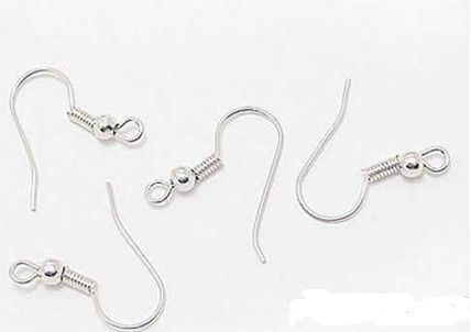 1000pcs 21*10mm High quality shiny Stainless steel Earring Hook For Earring Findings .DIY jewelry