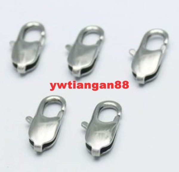 30pcs 14mm buffing Stainless steel connection clasp&hooks .jewelry accessories.fit bracelet necklace