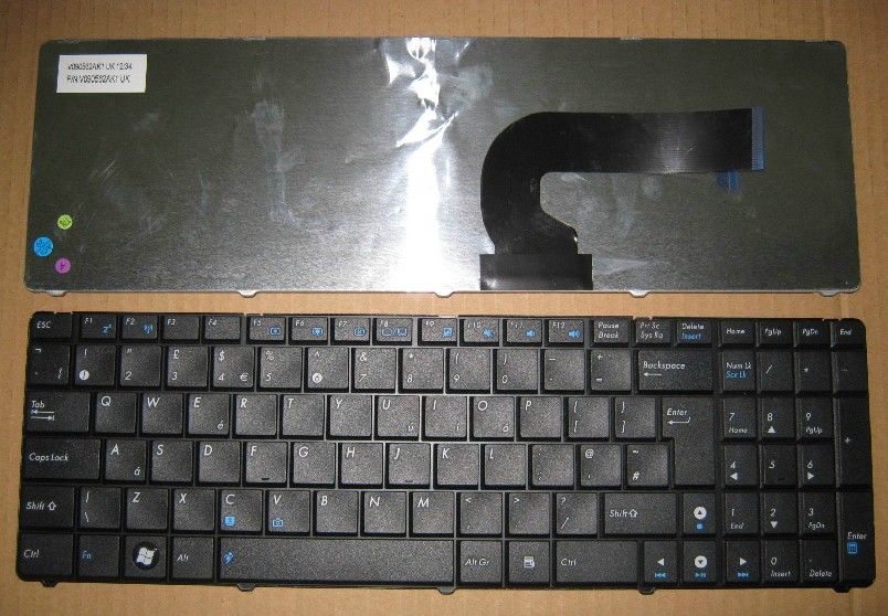 Neue ASUS X54H X54C X53U A52J N53SN P52E A53 K53 F50SV Tastatur im britischen Layout