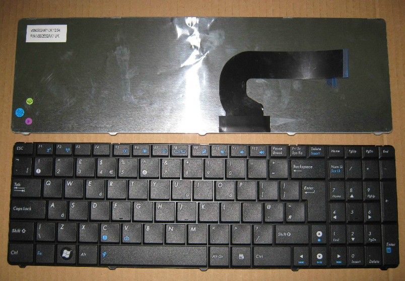 Nieuwe ASUS X54H X54C X53U A52J N53SN P52E A53 K53 F50SV Keyboard UK Layout