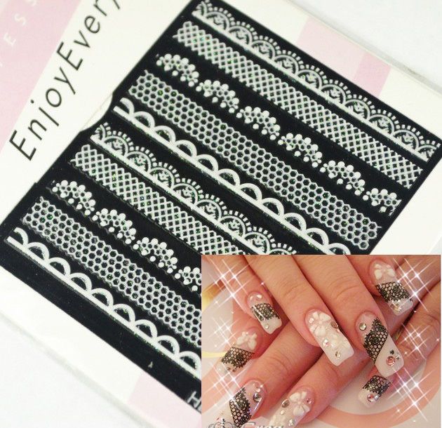 6 Sheets 3D Lace Design Nail Art Sticker Applique/Decal Various 6 Sheets 3D Lace Design Nail Art Sticker Applique/Decal Various Styles Online with $7.99/Piece on Goodquality610's Store | DHgate.com - 6 Sheets 3D Lace Design Nail Art Sticker Applique/Decal Various