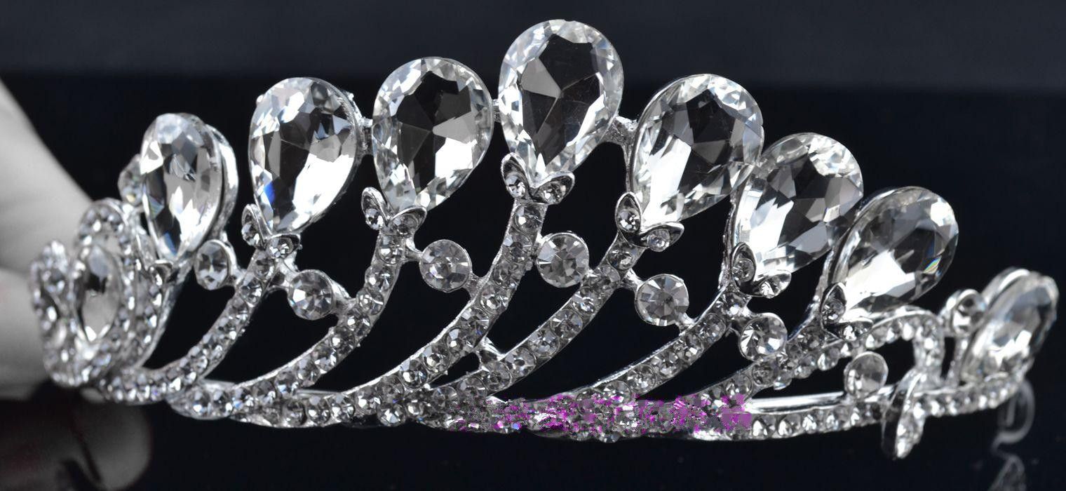 2015 Новые прибытия Crystal Crown College Set Set свадебные украшения свадебные аксессуары7392628
