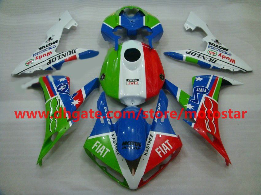 بيع الساخنة معرض 2004 2005 2006 Yamaha YZF-R1 04 05 06 YZFR1 YZF R1 Fairings Kit R1C7