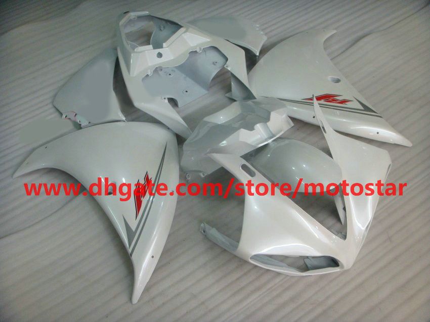 all white Injection molded for YAMAHA 2009 2010 2011 YZF-R1 09 10 11 YZF R1 fairings kit C11