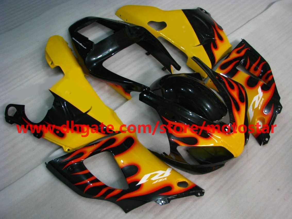 orange flat fairing for YAMAHA 1998 1999 YZF-R1 98 99 YZFR1 YZF R1 fairings body kit A4R1