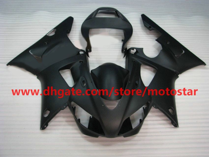 Flat Black Body Kit Fairing för Yamaha 1998 1999 YZF-R1 98 99 YZFR1 YZF R1 FAIRINGS BODY KIT BA2R1