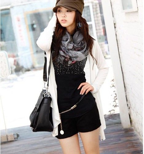 2013 Newest Fashion Begonia Flower Ink Style Cotton Ne From ...