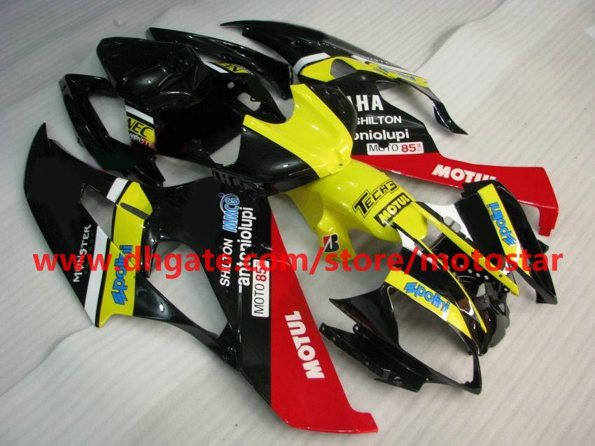 Yellow red bodywork fairing for 2006 2007 YAMAHA YZF-R6 YZFR6 06 07 YZF R6 fairings kit R66A