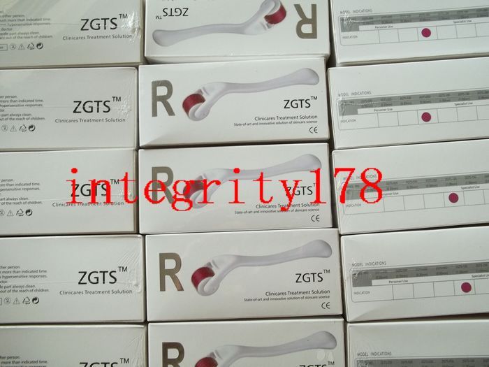 Retail ZGTS Titanium alloy 540 Needles Derma roller,Micro Needle Therapy Derma Roller.chinapost free