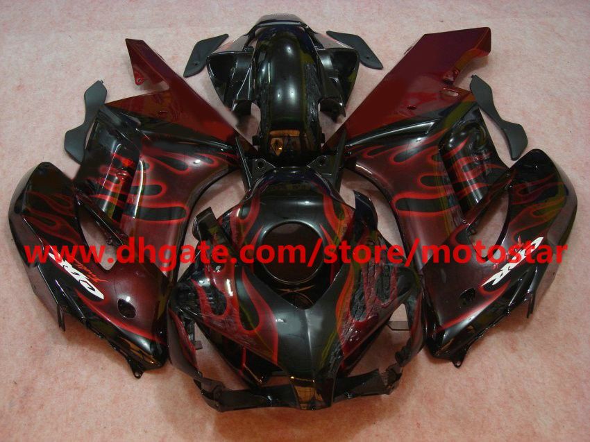 High grade red flame Injection mold fairing kit for Honda CBR1000RR 2004 2005 CBR1000 04 05 RX5D