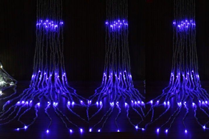 3M * 3M320 LED Wasserfall Vorhang Leuchten Feiertags Lampe Weihnachten Hochzeitsdekoration AU Großbritannien US EU-Stecker 110V-220V