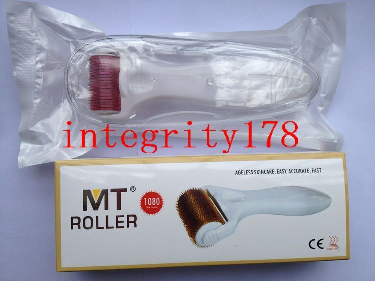 50 unids/lote MT 1080 agujas de titanio derma roller, Dermaroller para tratamiento corporal, Titaium derma roller DHL