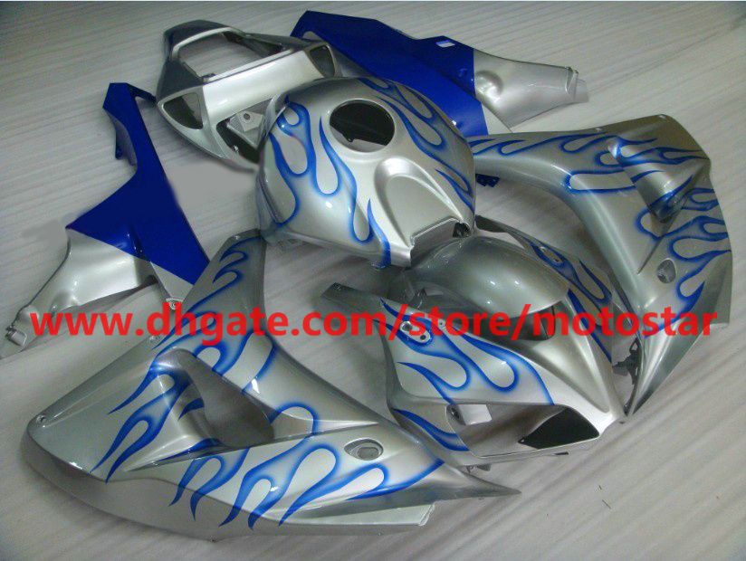 blue flame gary Injection fairing for 2006 2007 HONDA CBR1000RR 06 07 CBR 1000RR fairings RX4b