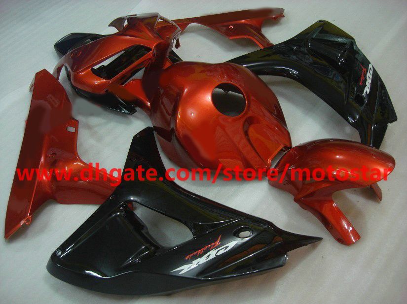 gloden black popular Injection fairing for 2006 2007 HONDA CBR1000RR 06 07 CBR 1000RR fairings RX6b