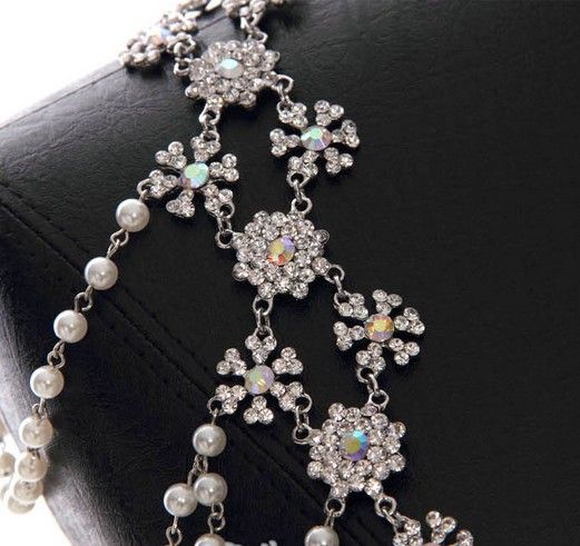 New Style Epaulet Jacket Crystal Jewelry Necklace Earrings Sets Wedding Bridal Dresses Dress